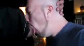 Amateur Daddy Swallows Big Cock in Suit