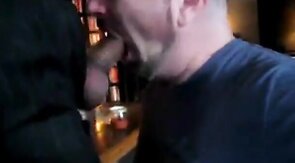 Amateur Daddy Swallows Big Cock in Suit