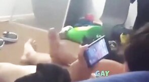 Asian Twink Cums While Watching Porn