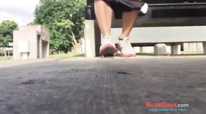 Public Masturbating Men