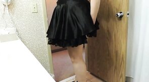 Sissy Ray's Purple Corset & Black Skirt