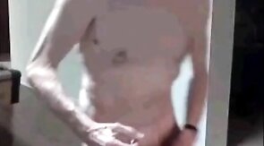 Skinny Amateur Daddies Masturbating