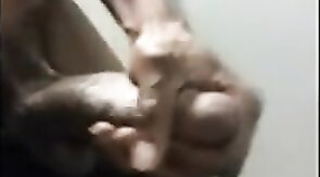 Big Black Cock Masturbation at Work