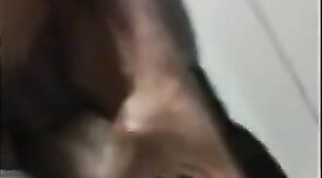 Big Black Cock Masturbation at Work