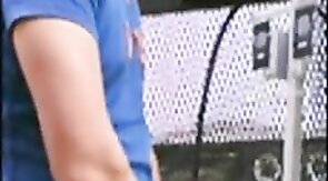 Home Depot Bear Jacks Off in the Garden Center