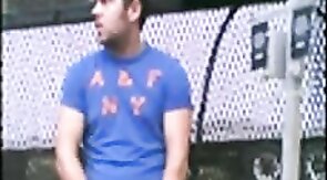 Home Depot Bear Jacks Off in the Garden Center