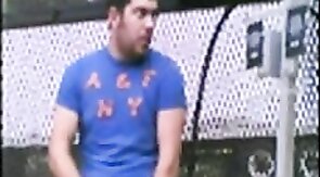 Home Depot Bear Jacks Off in the Garden Center