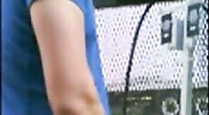 Home Depot Bear Jacks Off in the Garden Center