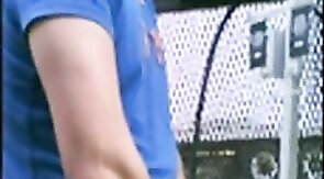 Home Depot Bear Jacks Off in the Garden Center