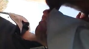 Mature Daddy Strokes Outdoors