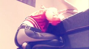 Harley Quinn Crossdresser Gives Raunchy Rimjob