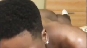 Verbal White Cock Sucked by Tattooed Black Man