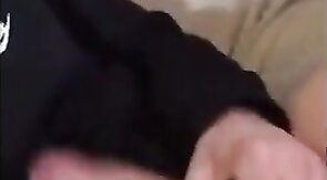 Amateur Paddy Strokes His Dick